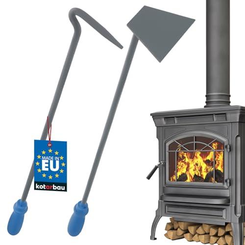 Kotarbau® - Set per Camino, Raschietto per Stufa e Caldaia Robusto e Massiccio