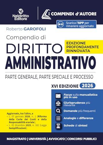 Compendio di diritto amministrativo 2026. Nuova edizione