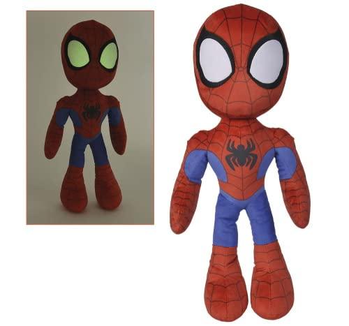 Simba - Peluche Marvel Spidey 50cm, Occhi Glow in the Dark