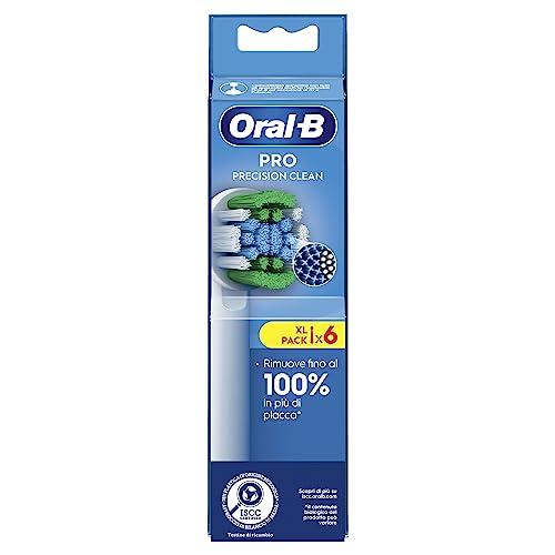 Oral-B Precision Clean Testine di Ricambio per Spazzolino Elettrico - Confezione da 6