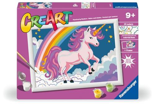 Ravensburger Creart Unicorno Rosa Fluo: Kit Pittura per Giovani Artisti