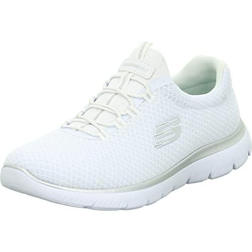 Skechers Summits Top Player Scarpe da Ginnastica Donna Bianco Argento