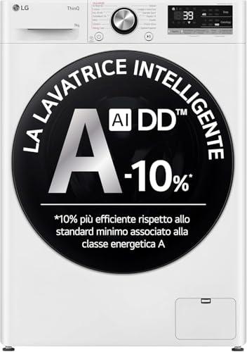 LG AI DD F4R7009TSWB Lavatrice 9 kg Classe A -10%