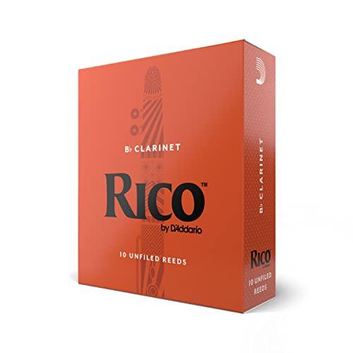 Rico Bb Clarinet Reeds - Ance per Clarinetto Forza 2.5, Confezione da 10