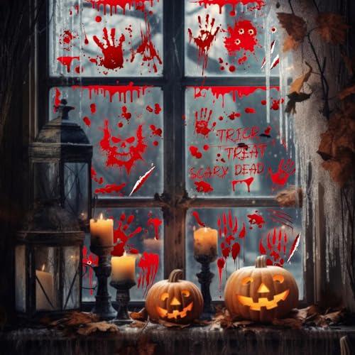 Adesivi per Finestre di Halloween - Set Decorativo Riutilizzabile (9 Fogli)