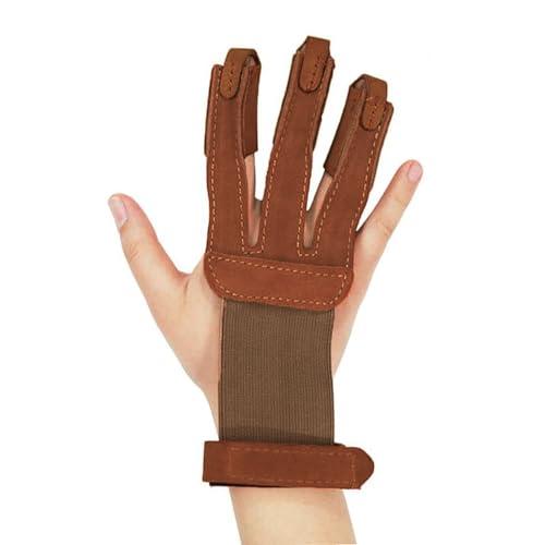 Guanto a Tre Dita Nicoone per Tiro con l'Arco: Protezione e Regolabilità