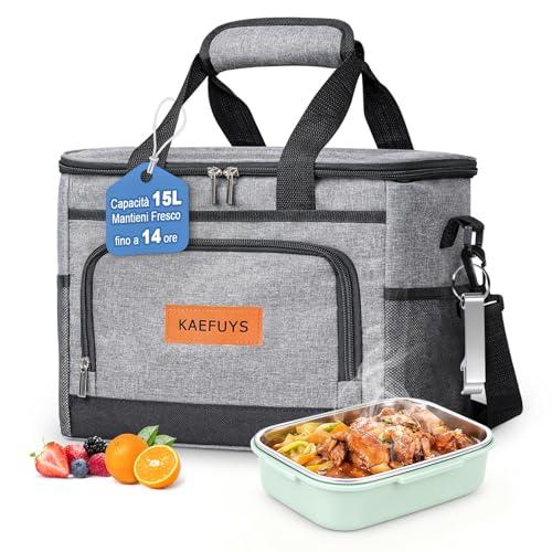 KAEFUYS Borsa Termica Porta Pranzo 15L