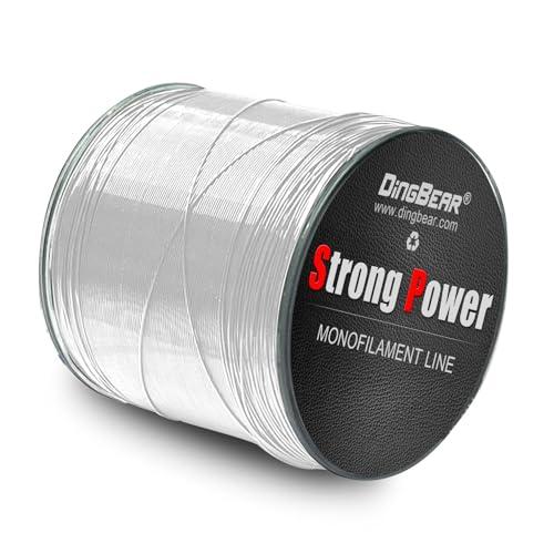 Dingbear Lenza da Pesca in Nylon Monofilamento Bianco