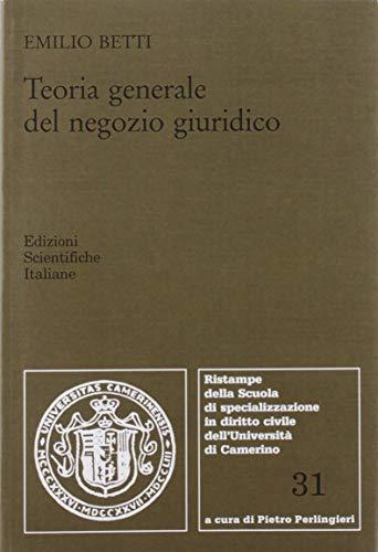 Teoria generale del negozio giuridico