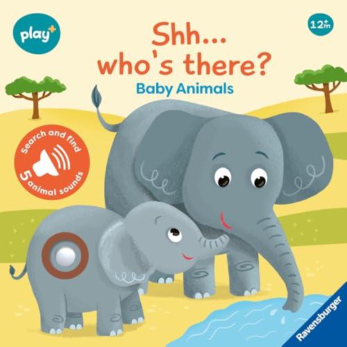 Ravensburger Play+ Shh... Who's there? Baby Animals (My First Seek and Find Sound Book), Baby book 12+ months: Search and find