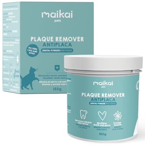 MAIKAI Plaque Remover 150 g - Polvere Igiene Orale di Cani e Gatti