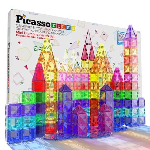 PicassoTiles 80 pezzi Mini Diamond Set Magnetico