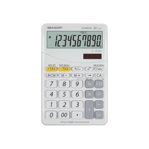 Sharp EL-M332B Calcolatrice Tascabile Bianca