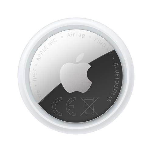 Apple AirTag (seconda generazione): utile per localizzare portachiavi, portafogli e molto altro; funziona emettendo un suono; si configura con un semplice tap da iPhone o iPad