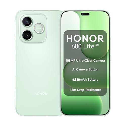 Honor 600 Lite 16,8 cm [6.6] Doppia SIM Android 16.0 5G USB tipo-C 8 GB 256 GB 6520 mAh Verde (HONOR 600 LITE 8GB 256GB GREEN)