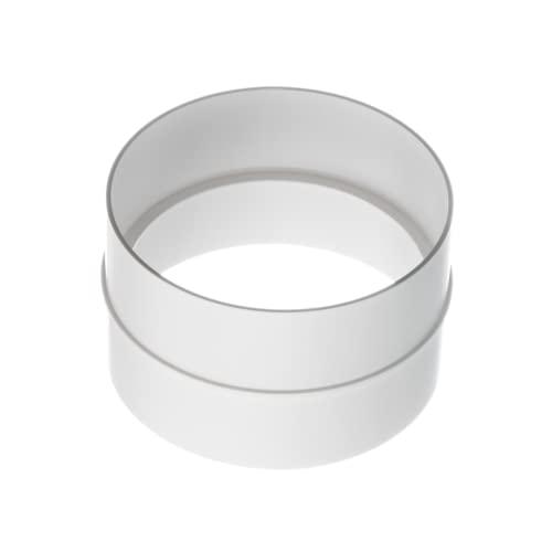 Ø 125mm Connettore Per Tubo Tondo - Giunto/Raccordo per Tubi di Ventilazione - Plastica PVC