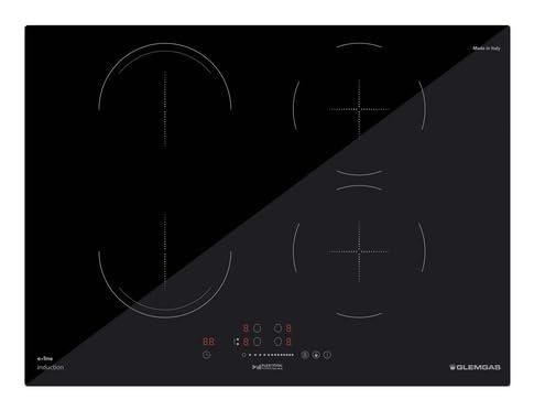 Glem Gas GTI741BSL Piano Cottura a Induzione 70 cm Nero