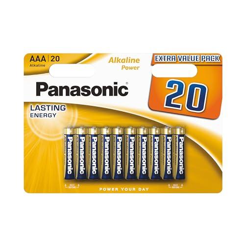 Panasonic Alkaline Power AAA - Confezione da 20 Batterie Alcaline