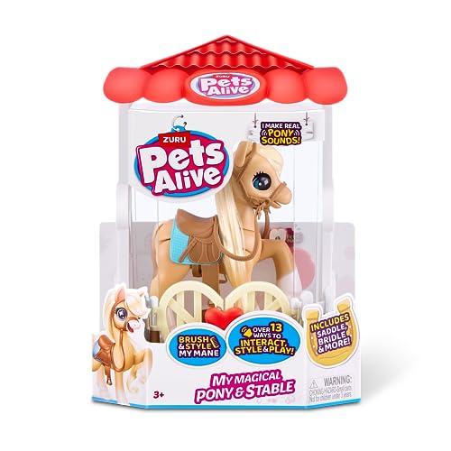 Pets Alive My Magical Pony and Stable Battery Powered Interactive Robotic Toy Playset by ZURU
