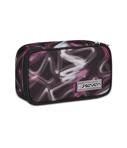 Seven Astuccio Scuola Quick Case Freethink Girl Nero e Rosa