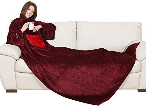 Coperta con Maniche Kanguru Rossa
