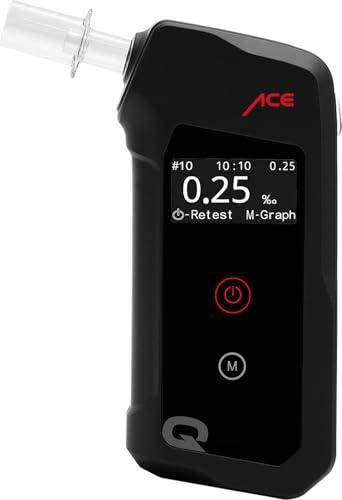 ACE Q Etilometro Professionale con Memoria e Display OLED