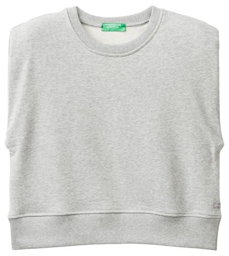 United Colors of Benetton Maglia S/M 3U0SD108Q Tuta, Grigio Melange Medio 501, L Donna