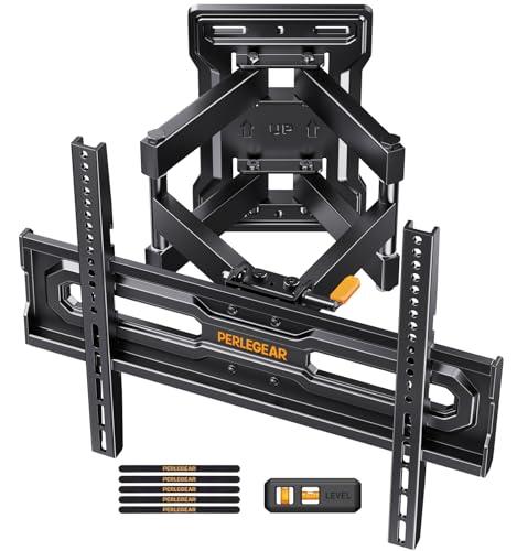 Perlegear Supporto TV Parete Orientabile e Inclinabile 23-70 pollici, VESA 400x400, 50kg