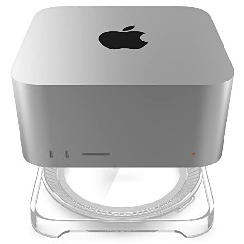 Spigen LD202 Supporto da tavolo per Mac Studio con Filtro Aria - Trasparente