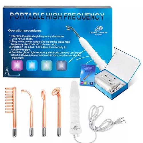 Lalano`S Cosmetics - Dispositivo per il trattamento cosmetico 4 in 1 ad alta frequenza