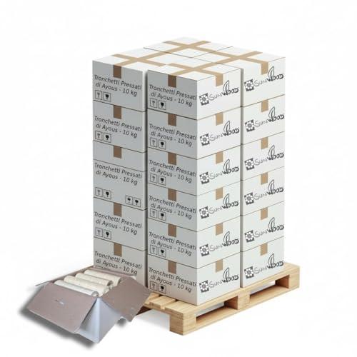 Tronchetti da ardere per camino in legno pressato - 50 kg