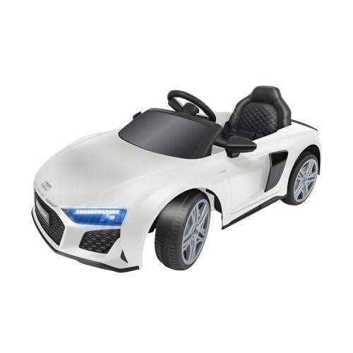 E-SPIDKO GLOBO GIOCATTOLI - AUTO ELETTRICA AUDI R8 SPIDER - 12V 4,5AH - RADIOCOMANDATA (Bianca)