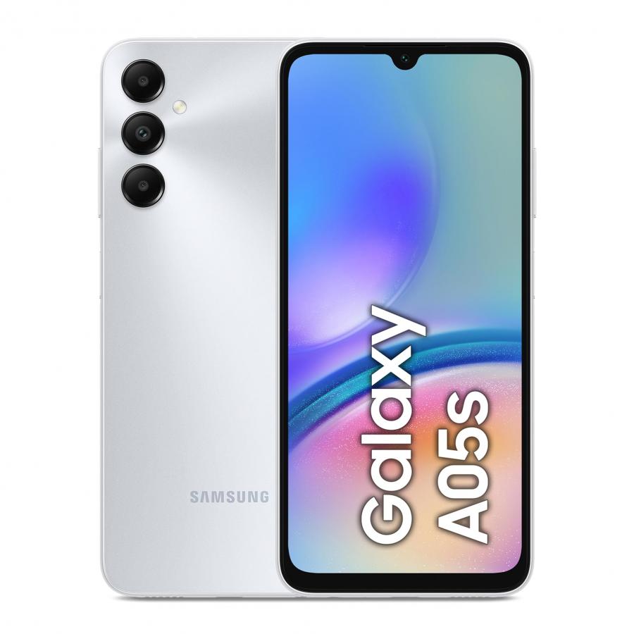 Samsung Galaxy A05s Smartphone Android, Display Infinity-U 6.7'', 4 GB RAM, 64GB, Memoria Interna Espandibile fino a 1 TB, Batteria 5.000 mAh, Silver [Versione Italiana]