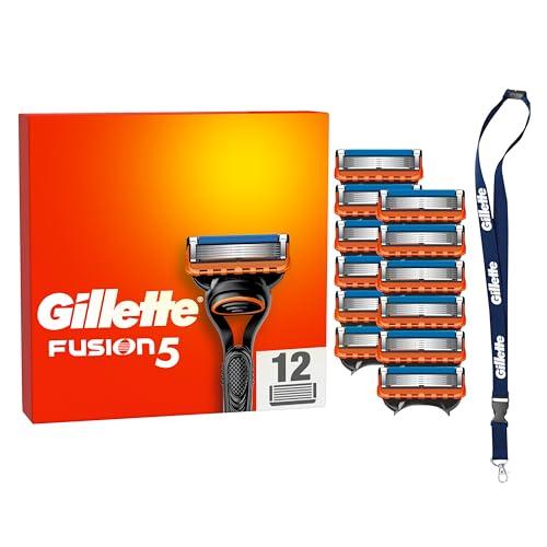 Gillette Fusion5 - 12 Lamette di Ricambio per Rasoio