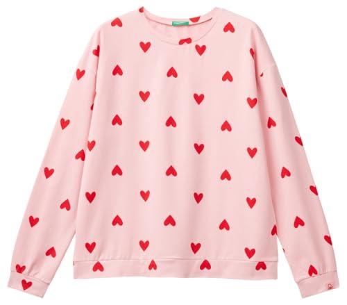 United Colors of Benetton Maglia G/C M/L 39R73M05W Rosa XXS Donna