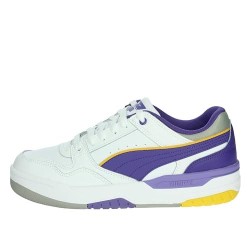 PUMA Rebound Retro, Scarpe da Ginnastica Unisex-Adulto, White-Team Violet-Yellow Sizzle