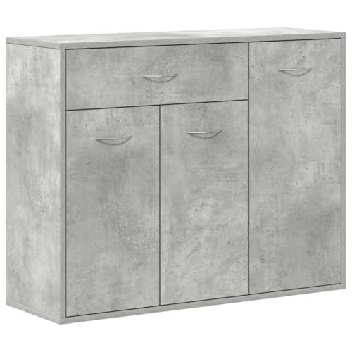 vidaXL Credenza Minimalista Grigio Cemento 88x30x70 cm