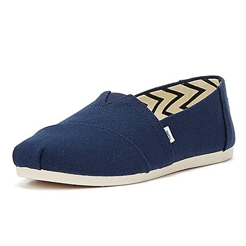 TOMS Alpargata Espadrillas Blu Scuro da Donna in Cotone