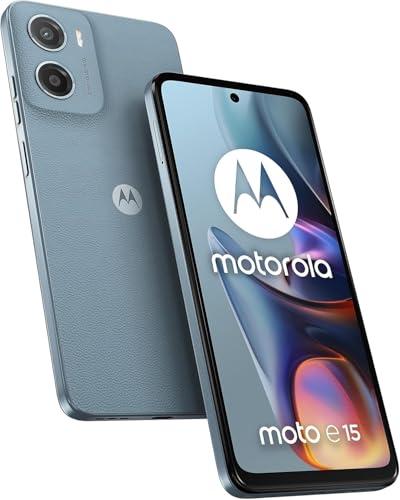 Motorola Moto E15 Blu Nebbia - Smartphone Essenziale e Affidabile