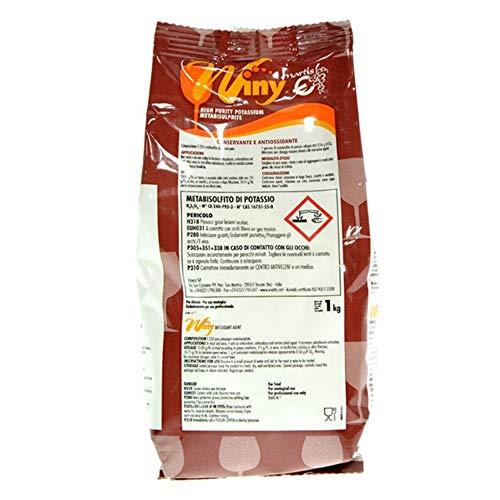 Metabisolfito di Potassio - 1 Kg - Inibente Selettivo per Enologia