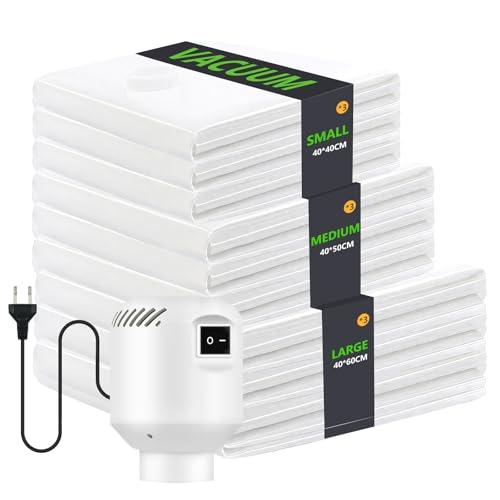 Sacchi Sottovuoto Vestiti con Pompa Elettrica - 9 Pezzi