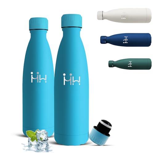 Mujigaga Borraccia Termica 500ml in Acciaio Inox