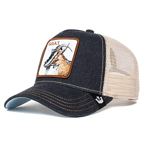Goorin Bros. The Farm Kappe aus Netzstoff für Damen und Herren Cappellino da Baseball, Trucker-Goat Carbone #27773, Taglia Unica Uomo