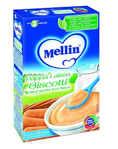 Mellin Gusto Biscotti Pappa Lattea per Bambini, 6+ Mesi - 250 gr