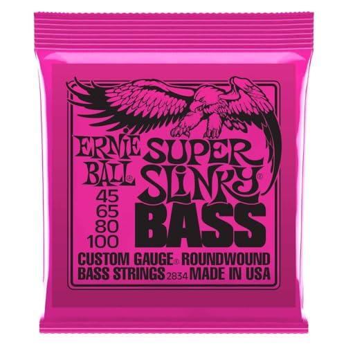 Ernie Ball Super Slinky - Corde per Basso Elettrico 45-100