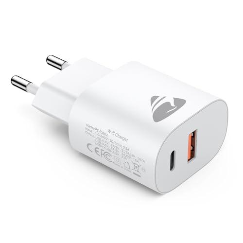 Caricatore Rapido USB C 20W per iPhone/iPad/Samsung/Google Pixel