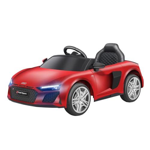 E-SPIDKO GLOBO GIOCATTOLI - AUTO ELETTRICA AUDI R8 SPIDER - 12V 4,5AH - RADIOCOMANDATA (Rosso)