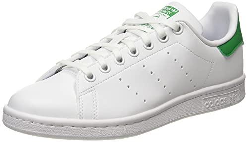 adidas Stan Smith J, Sneaker Unisex - Bambini e ragazzi, Bianco Ftwr White Ftwr White Green Fx, 35.5 EU