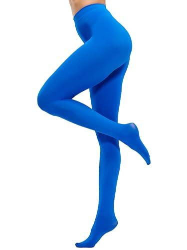 CozyWow Collant da Donna Semi-Opachi 80D - Blu Reale