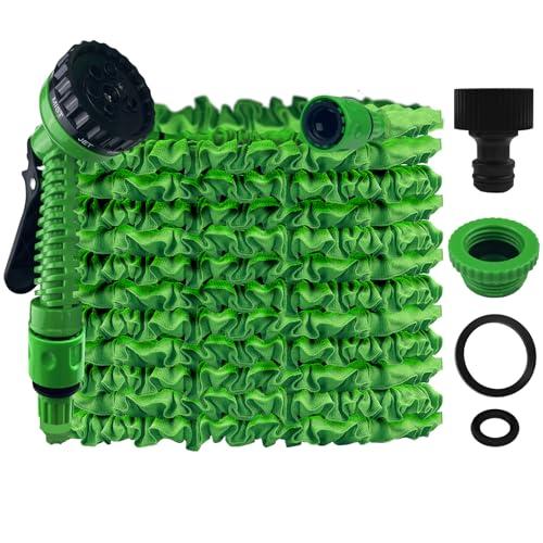 Tubo Estensibile da Giardino 15m con 7 Modalità di Spruzzo